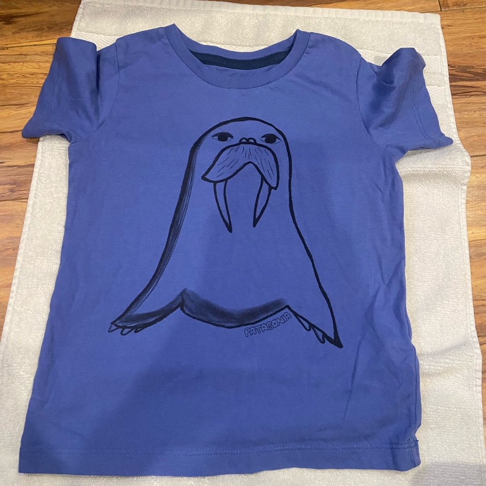 Patagonia Royal Blue Kids Walrus Graphic Tee